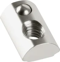 Nutensteine, Hammermutter, Nutmuttern, Nutsteine mit und ohne Federkugel TYP B, TYP I, vernickelt (Nutstein mit Federkugel Nut 8, M4, 50 Stück)
