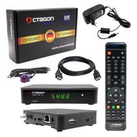 Octagon SX88+ Sat Receiver mit Wifi Wlan Antenne IP SE WL H.265 HD IPTV Set-Top Box Mini Box Stalker