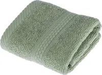 HOMESCAPES Frottee Seiftuch 100% Baumwolle Waschlappen 30x30cm Gästehandtuch – salbei grün
