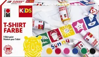 6 Marabu KiDS Stoffmalfarbe farbsortiert 6 x 80,0 ml