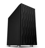 PC-Cooling Cooltek Eins Basic - Midi-Tower - PC - Kunststoff - Stahl - Schwarz - ATX,Micro ATX,Mini-ITX - 16,8 cm