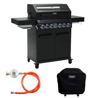 TAINO PLATINUM YAMARA DARK 4+2 Gasgrill Stahl 4 Brenner Sear-Burner Backburner