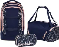 Satch Schulrucksack-Set PACK Bloomy Breeze 3-teilig, ab 5. Klasse