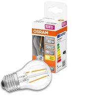 Osram LED Leuchtmittel Star Classic P40 E27 4W warmweiß, klar