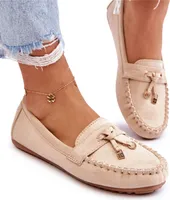 Klassische Wildleder-Loafer Beige Good Time 37