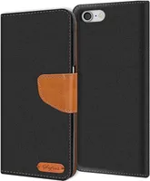 Handy Hülle iPhone 7 / iPhone 8 Tasche Wallet Flip Case Schutz Hülle Stoff Cover