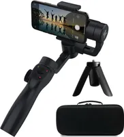 FUNSNAP Capture 2s Smartphone 3-Achsen-Gimbal-Stabilisator Handheld-Telefonstabilisator Anti-Shake-Ersatz fuer iPhone 15/14/13/ Samsung Android-Smartphones Vlog-Videoaufzeichnung Live-Streaming mit Mini-Stativ-Tragetasche