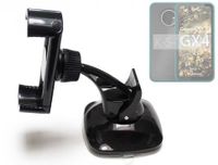 K-S-Trade kompakte Handy-Halterung Windschutzscheibe kompatibel mit Gigaset GX4 Armaturenbrett schwarz Autohalterung KFZ Halter Scheiben-Halterung