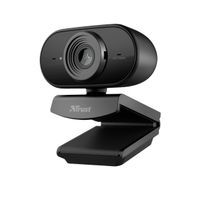 Trust Tolar Full HD Webcam 1080p, 2 Mikrofone, Fixfokus, 30 FPS, Rauschunterdrückung, Plug & Play USB Web Kamera für PC, Computer, Laptop, Mac, Macbook, Hangouts, Meet, Skype, Teams, Zoom – Schwarz
