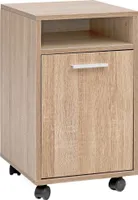 Kontener rolkowy wl5.929 sonoma 33x60x38 cm kontener szufladowy szafka biurowa | Wohnling