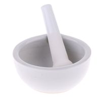 Weiß 6ml Porzellan Mörser Und Stößel Mischen Mahlschüssel Set Werkzeuge 