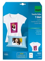 SIGEL IP650 InkJet přenosové fólie pro trička, pro světlé textilie, 3 fólie