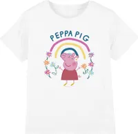 Prasiatko Peppa - Detské tričko TV5156 (152-158) (Biela)