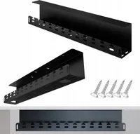 Stolní organizér kabelů 59 cm kovová rukojeť černá Stalflex