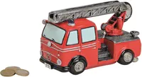 Spardose Feuerwehrwagen aus Poly, B16 x T8 x H10 cm