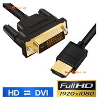 HDMI auf DVI 24+1 Kabel FULL HD 1080p Meter PC Monitor TV Ps3 Beamer Adapter 1m
