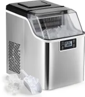 Preenex 3,2L Eiswürfelbereiter 22 kg/24H Eismaschine Eiswürfelmaschine Edelstahl