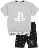 Playstation - Schlafanzug mit Shorts für Mädchen NS6379 (152) (Grau/Schwarz)