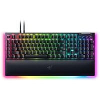 Mechaniczna klawiatura do gier Razer BlackWidow V4 Pro RGB LED light, US, Przewodowa, Czarny, Zielony Przełączniki, Klawiatura numeryczna