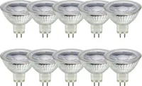 10 x LED Leuchtmittel MR16 Glas Reflektor 3W = 25W GU5,3 250lm warmweiß 2700K 38°