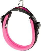 hundehalsband Ergofluo 25 bis 33 cm Polyurethanrosa/schwarz