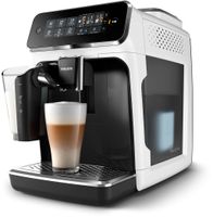 Philips Kaffeevollautomat 3200 Series, 5 Kaffeespezialitäten, LatteGo Milchsystem, Touchdisplay, Weiß (EP3243/50)