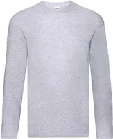 Fruit of the Loom 61-428-0 | Herren Original Long Sleeve T - Farbe: Heather Grey - Größe: XL