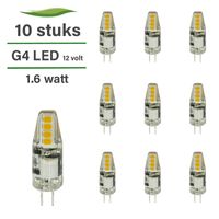 10er-Set LED-Lampen G4-GU4 | 12 Volt | 1,5 Watt | 2700K warmweiß | 140 Lumen | Ersetzt 15 Watt