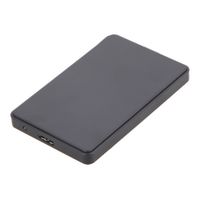 2,5 Zoll 2 TB USB 3.0 SATA High Clarity Box HDD Festplattenantrieb externe Gehäusefall-Schwarz