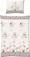 Disney Renforcé Bettwäsche 100x135cm Winnie Pooh Ferkel Wolke Blume
