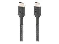 Belkin USB-C/USB-C Kabel      1m ummantelt, schwarz  CAB004bt1MBK