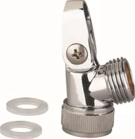 eisl Brause-Gelenkstück, Messing verchromt, Brauseschlauch-Halterung, Chrom