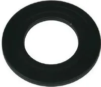 Schwarz emaillierte Rosette - Durchmesser 80 mm