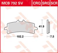 TRW / Lucas - Typ MCB792SV Sintermetall Bremsbeläge mit ABE