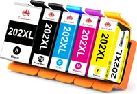 5 Tonerkingdom Kompatible für Epson 202 XL 202XL Druckerpatronen Expression Premium XP-6100 6000 6105 6001 6005