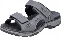 Rieker Herren Pantolette in Grau, Größe 43