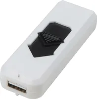Elektronisches Feuerzeug / USB Feuerzeug / Farbe: weiß