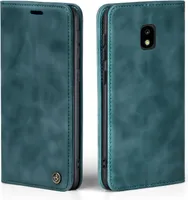 Handy Hülle für Samsung Galaxy J5 2017 Klapphülle Bookcase Flip Cover Handy Tasche Etui Farbe: Petrol