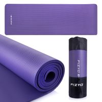 FIZYO Gymnastikmatte mit Tasche (183 x 61 x 1 cm) | Yogamatte für Yoga, Training, Erholung und Entspannung | Fitnessmatte aus NBR-Foam