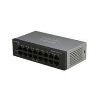 Cisco Small Business SG110-16HP Unmanaged L2 Gigabit Ethernet (10/100/1000) Schwarz Power over Ethernet (PoE)