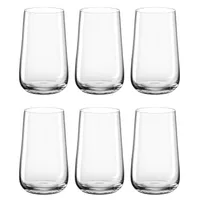 LEONARDO 066417 Brunelli Longdrinkbecher 520 ml, Teqton Glas, klar (6 Stück)