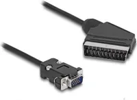 DELOCK Video Kabel Scart 21pin -> VGA D-Sub15 St/St 2