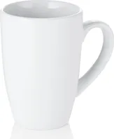 Hrnek, 250 ml, bílý, porcelán, šálek na kávu, kónický tvar
