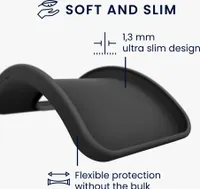 kwmobile Hülle kompatibel mit Google Pixel 7 Hülle - weiches TPU Silikon Case - Cover geeignet für kabelloses Laden - Schwarz matt