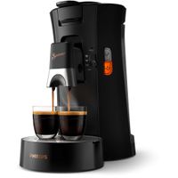 Philips Senseo® Select Kaffee Pad Maschine, 3 Kaffeespezialitäten, Kaffeestärkewahl Plus, Crema Plus, Schwarz (CSA240/60)