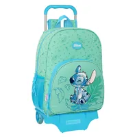 Školský batoh Lilo & Stitch Aloha tyrkysový 33 x 42 x 14 cm