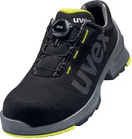 uvex 1 Halbschuhe S2 schwarz, gelb Weite 12 Gr. 36