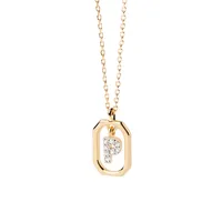PDPAOLA Halskette MINI LETTERS 18K gold plated silver gold