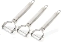 3er Set Spargelschäler Gemüseschäler Kartoffelschäler Karotten-Schäler u. Gurkenschäler