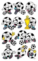 Papierové nálepky - Futbal